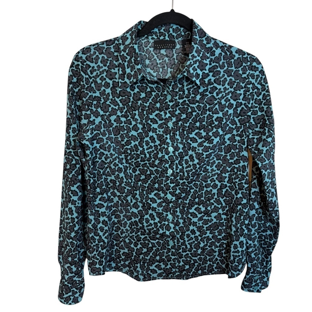 Apostrophe Y2K Floral Stretch Button Down Top